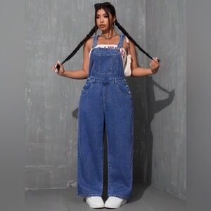 SHEIN ICON Plus Size Women's Denim Overalls 3X